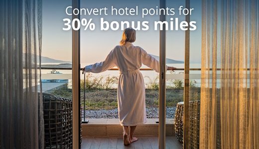 ユナイテッド航空 ホテルポイントからマイルへ交換30％ボーナスキャンペーン開始 2022年9月30日まで